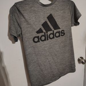 Adidas Gray Tee with Black Logo